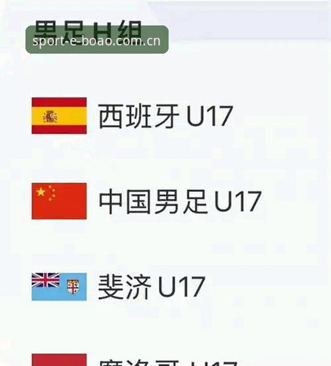 揭秘U17国足抽签背后：西班牙与摩洛哥的硬仗，博澳体育平台如何解读赛事走向